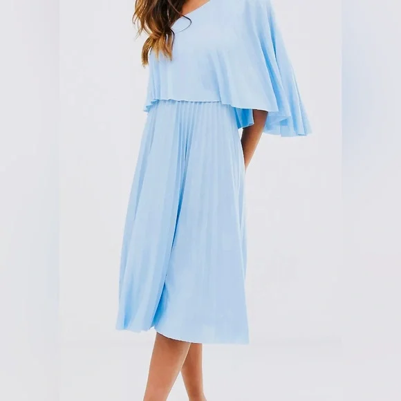 ASOS | Dresses | Asos Light Blue Asymmetrical Dress Sm | Poshmark